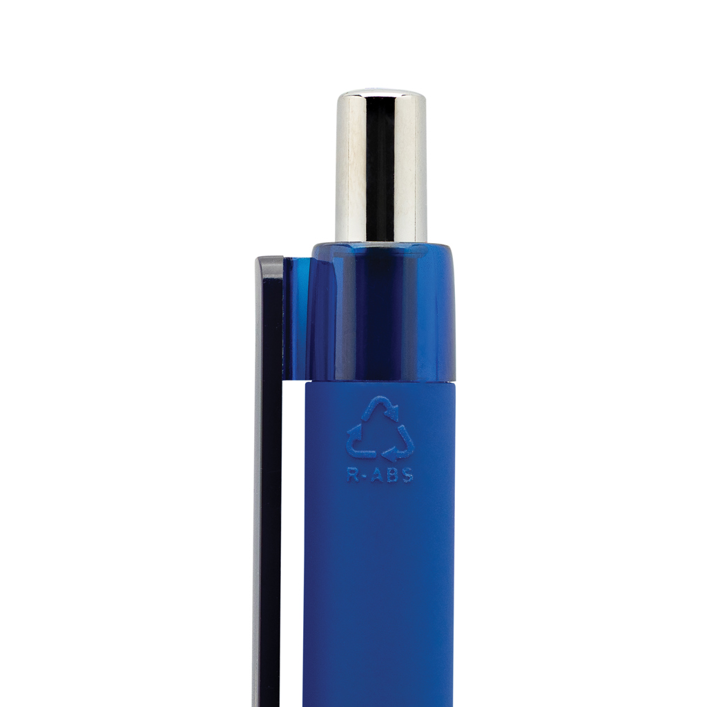 X8 Kugelschreiber Smooth-Touch, Dokumental – navy blau