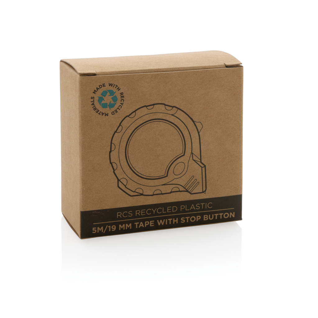 XD Collection 5 m Maßband mit Stop-Taste, RCS-recyceltes ABS, Tampondruck oder Doming XD Collection 5 m Maßband mit Stop-Taste, RCS-recyceltes ABS, Tampondruck oder Doming