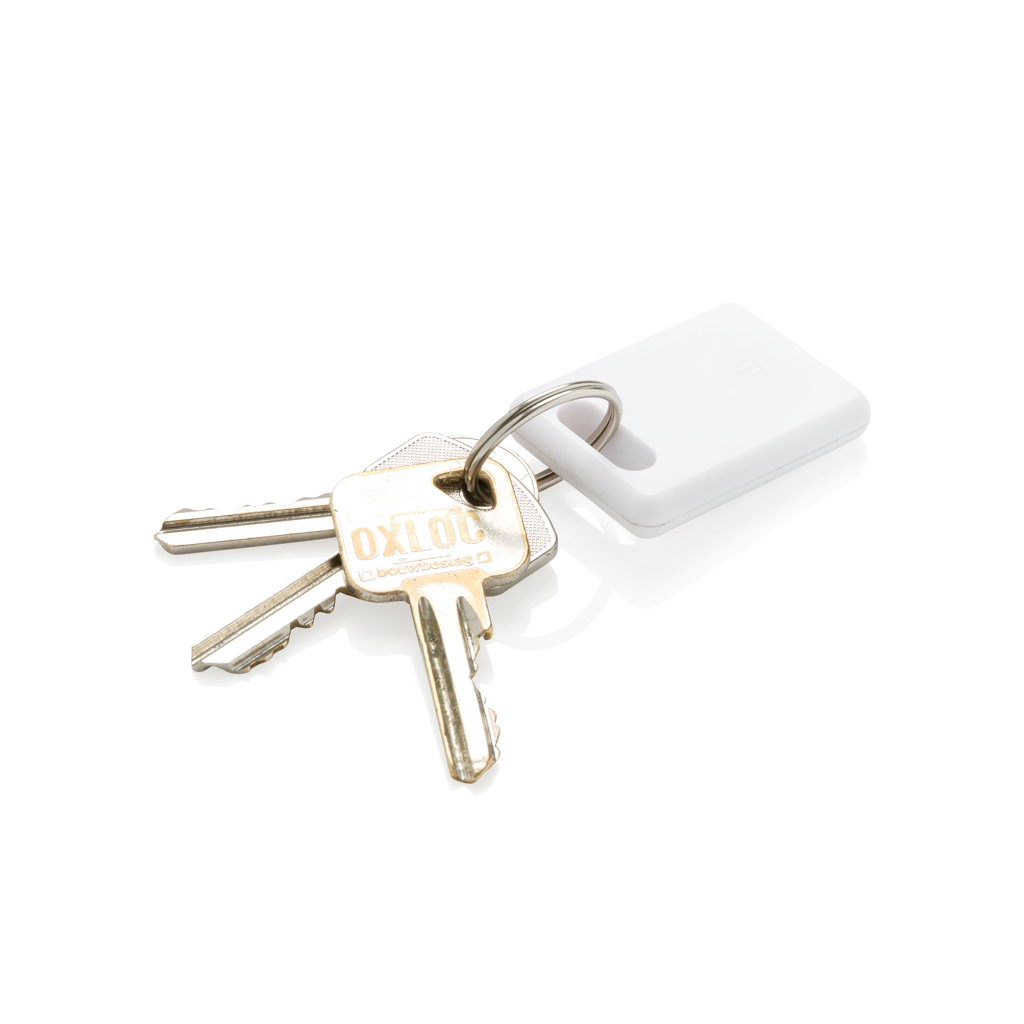 Bluetooth Schlüssel-Tracker mit App, Wechselbatterie – weiß