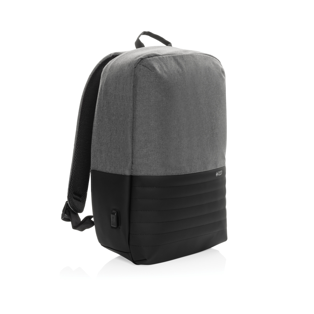 Swiss Peak AWARE Anti-Theft Laptop-Rucksack 15,6 Zoll aus rPET