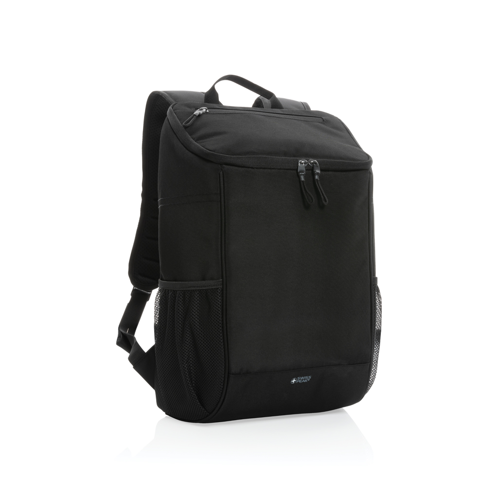 Swiss Peak AWARE 1200D Deluxe Kühlrucksack recycelt, bestickbar und bedruckbar
