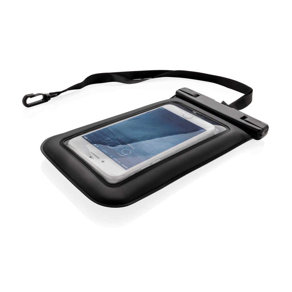 IPX8 wasserdichte, schwimmfähige Smartphone-Tasche schwarz IPX8 wasserdichte, schwimmfähige Smartphone-Tasche schwarz