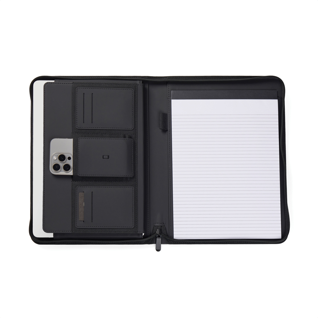 VINGA Baltimore RCS A4 Portfolio aus recyceltem Polyester – bedruckbar