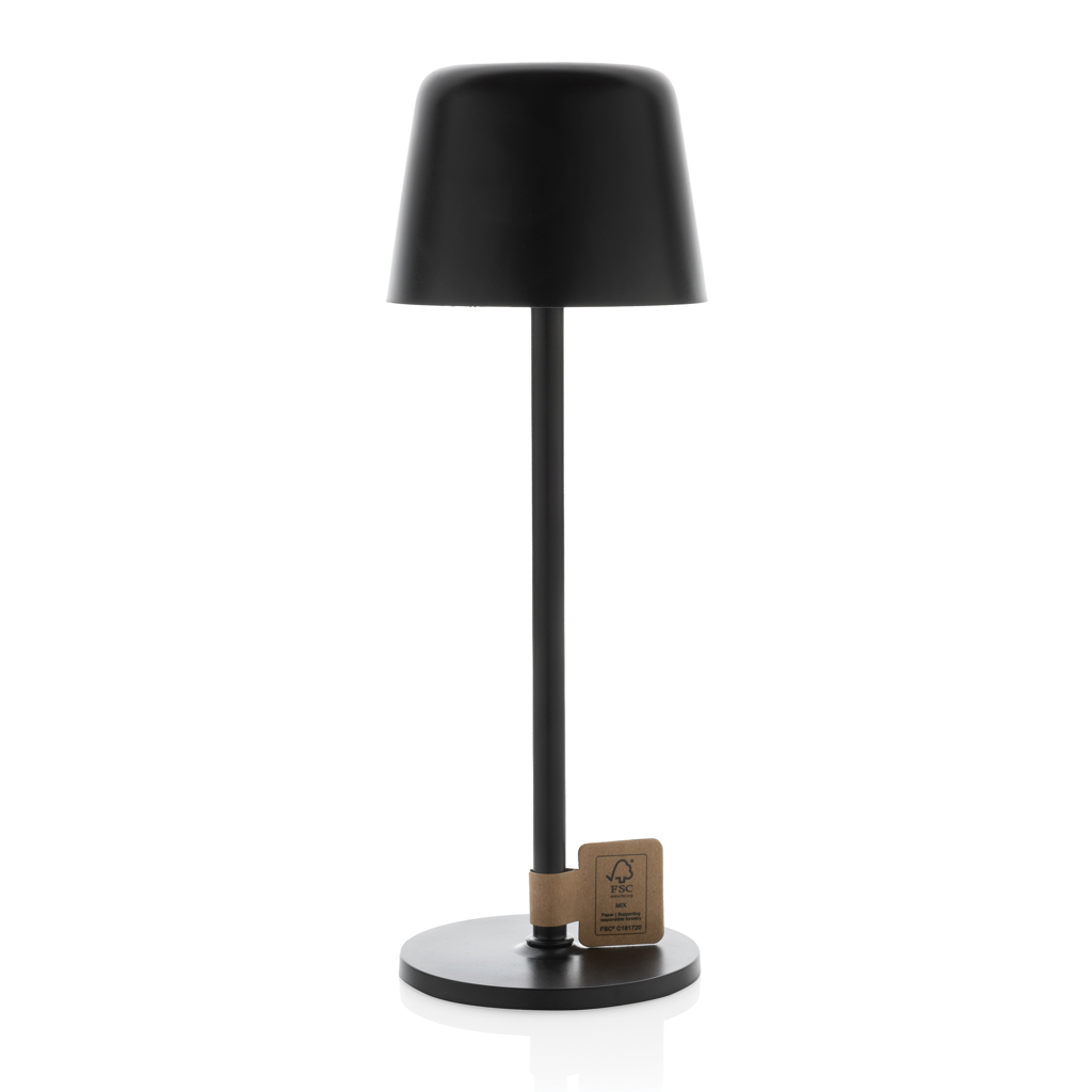 XD Collection Zenic USB-Tischleuchte aus RCS-recyceltem ABS mit Touch-Dimmer