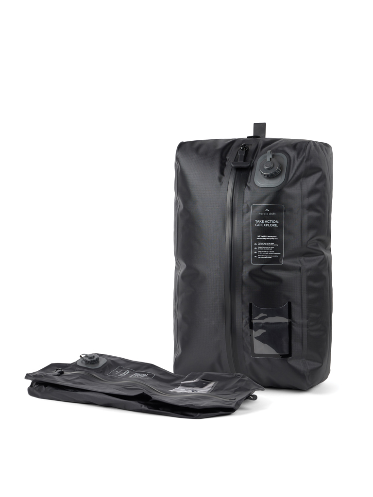 Nordic Drift Trail Vakuumbeutel mit Pumpe, 20 l, IPX8 - mit Logo bedruckbar