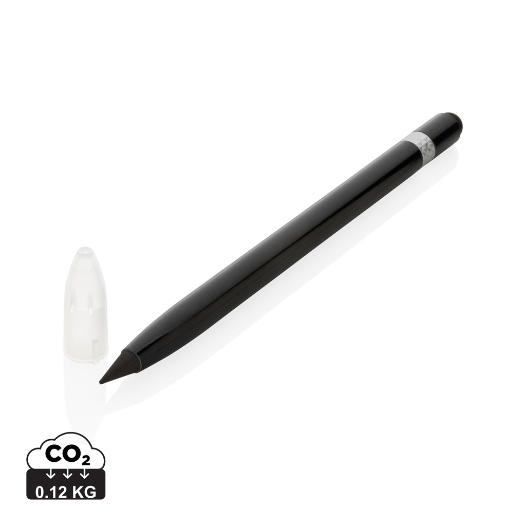 XD Collection Tintenloser Aluminium-Stift mit Radiergummi – mit Logo bedruckbar XD Collection Tintenloser Aluminium-Stift mit Radiergummi – mit Logo bedruckbar