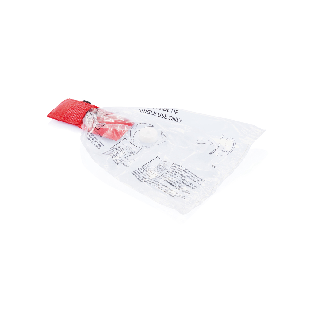 CPR-Maske Schlüsselanhänger mit Rückschlagventil und Etui (XD Collection, mit Logo bedruckbar) CPR-Maske Schlüsselanhänger mit Rückschlagventil und Etui (XD Collection, mit Logo bedruckbar)