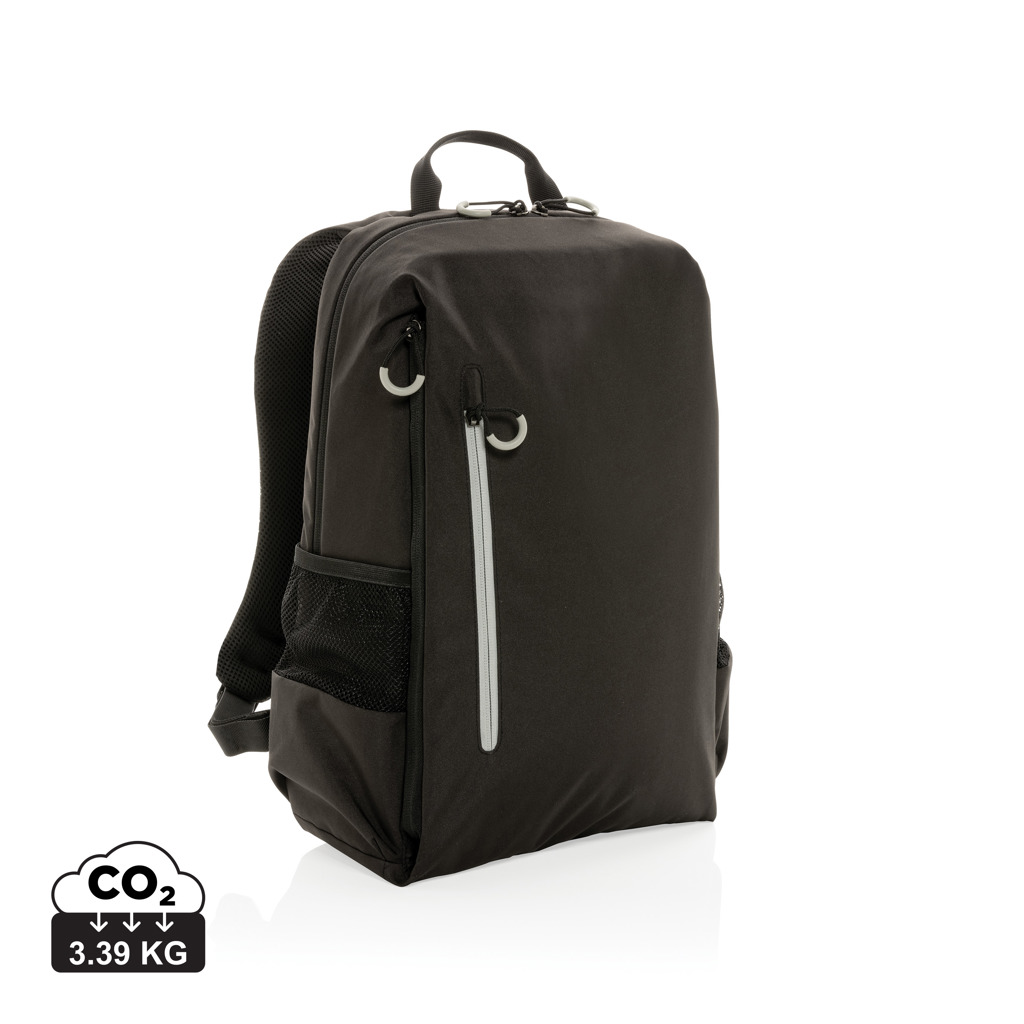 XD Xclusive Impact AWARE Lima 15,6 Zoll RFID Laptop-Rucksack aus recyceltem PET – bedruckbar