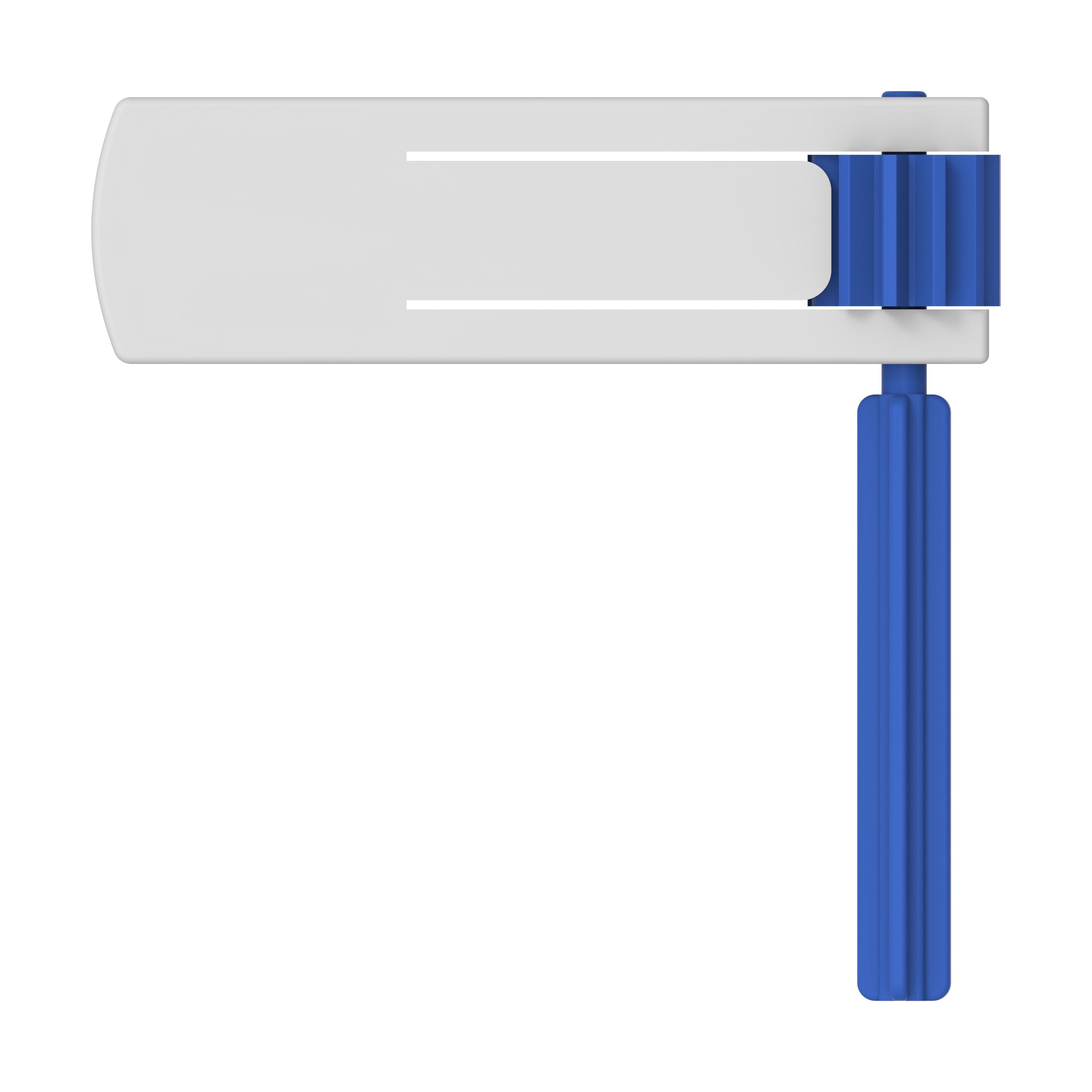 Ratsche "Supreme" – TopView_Weiss_Blau Ratsche "Supreme"