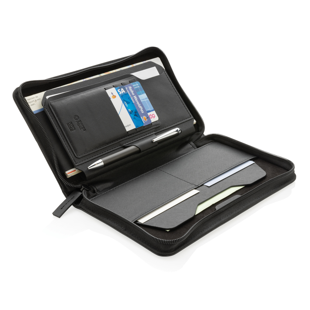 Swiss Peak Heritage RFID Travel Wallet aus recyceltem PU Swiss Peak Heritage RFID Travel Wallet aus recyceltem PU