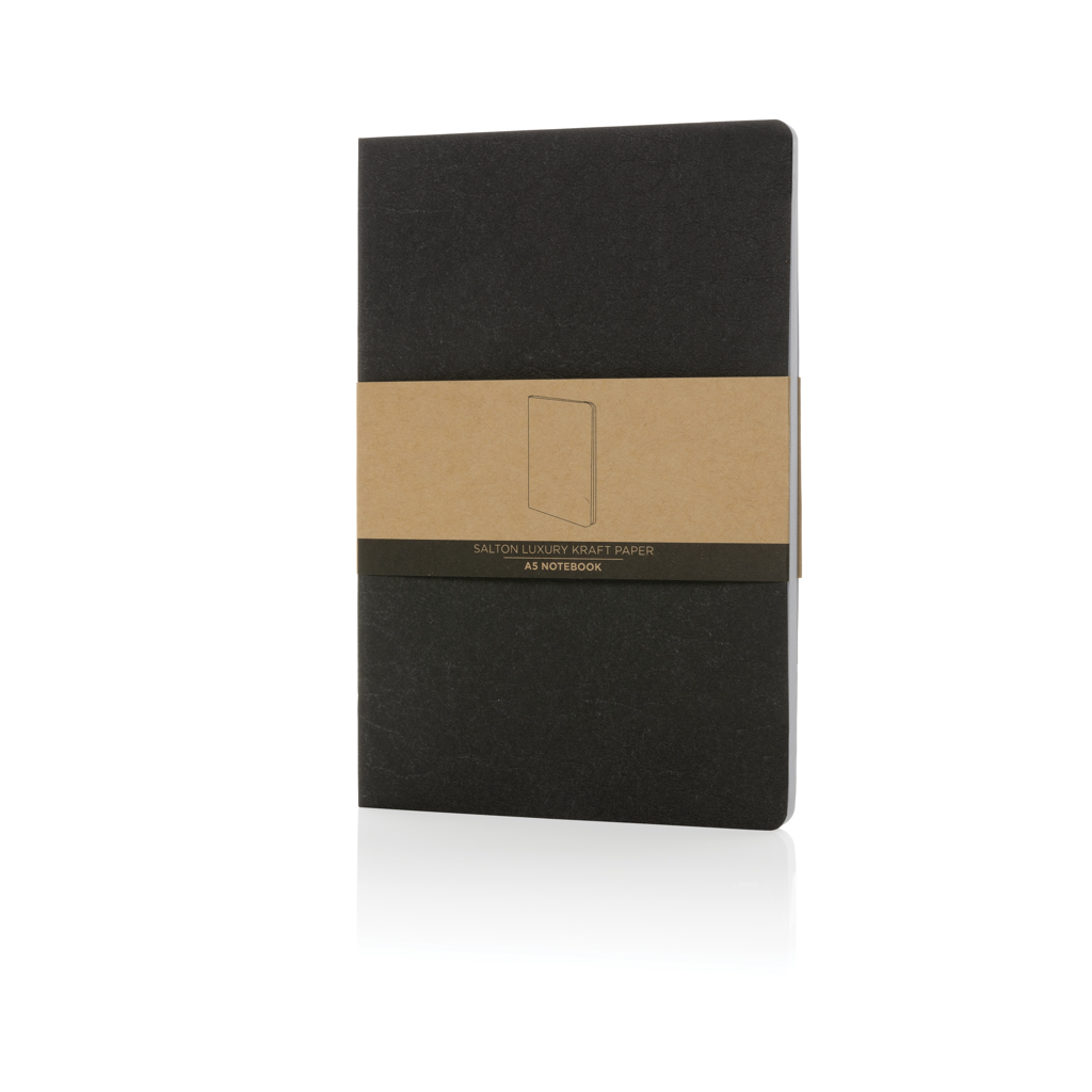 Salton A5 Notizbuch aus Kraftpapier mit 75 % Recyclinganteil (GRS) — bedruckbar Salton A5 Notizbuch aus Kraftpapier mit 75 % Recyclinganteil (GRS) — bedruckbar