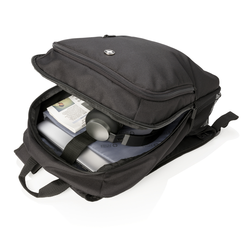 Swiss Peak Laptop-Rucksack 17 Zoll P762 mit Logo bedrucken Swiss Peak Laptop-Rucksack 17 Zoll P762 mit Logo bedrucken