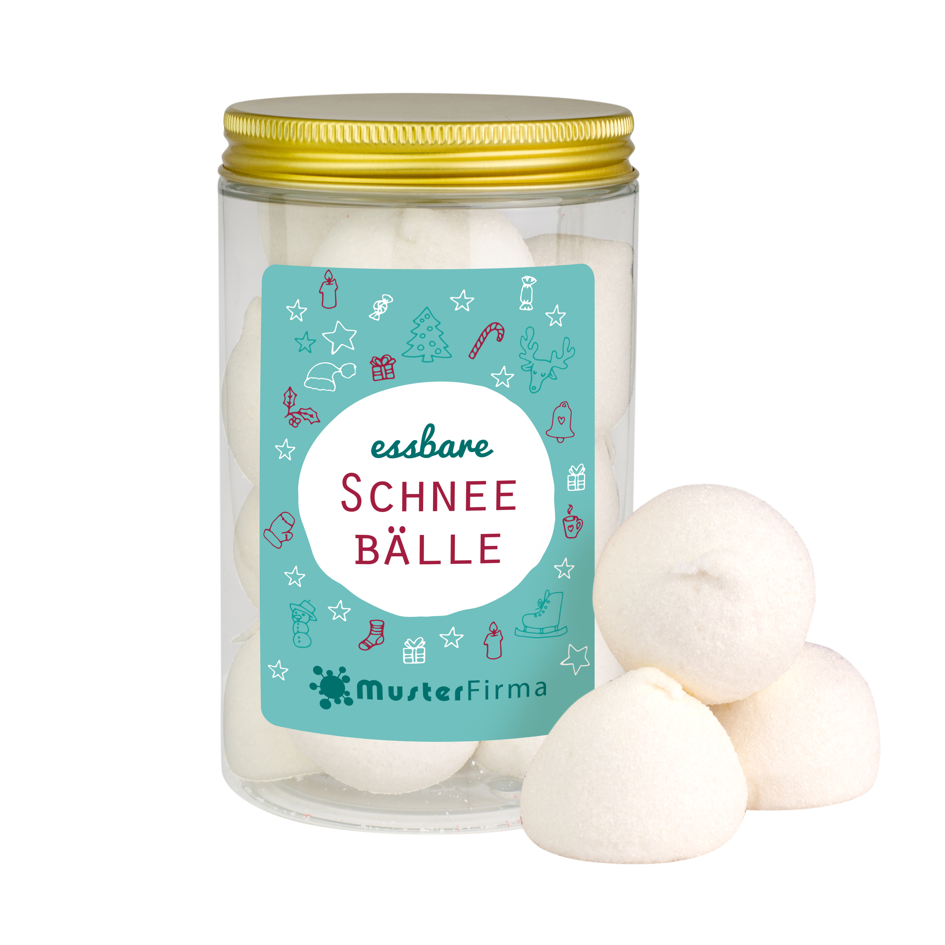 Naschdose Essbare Schneebälle Naschdose Essbare Schneebälle