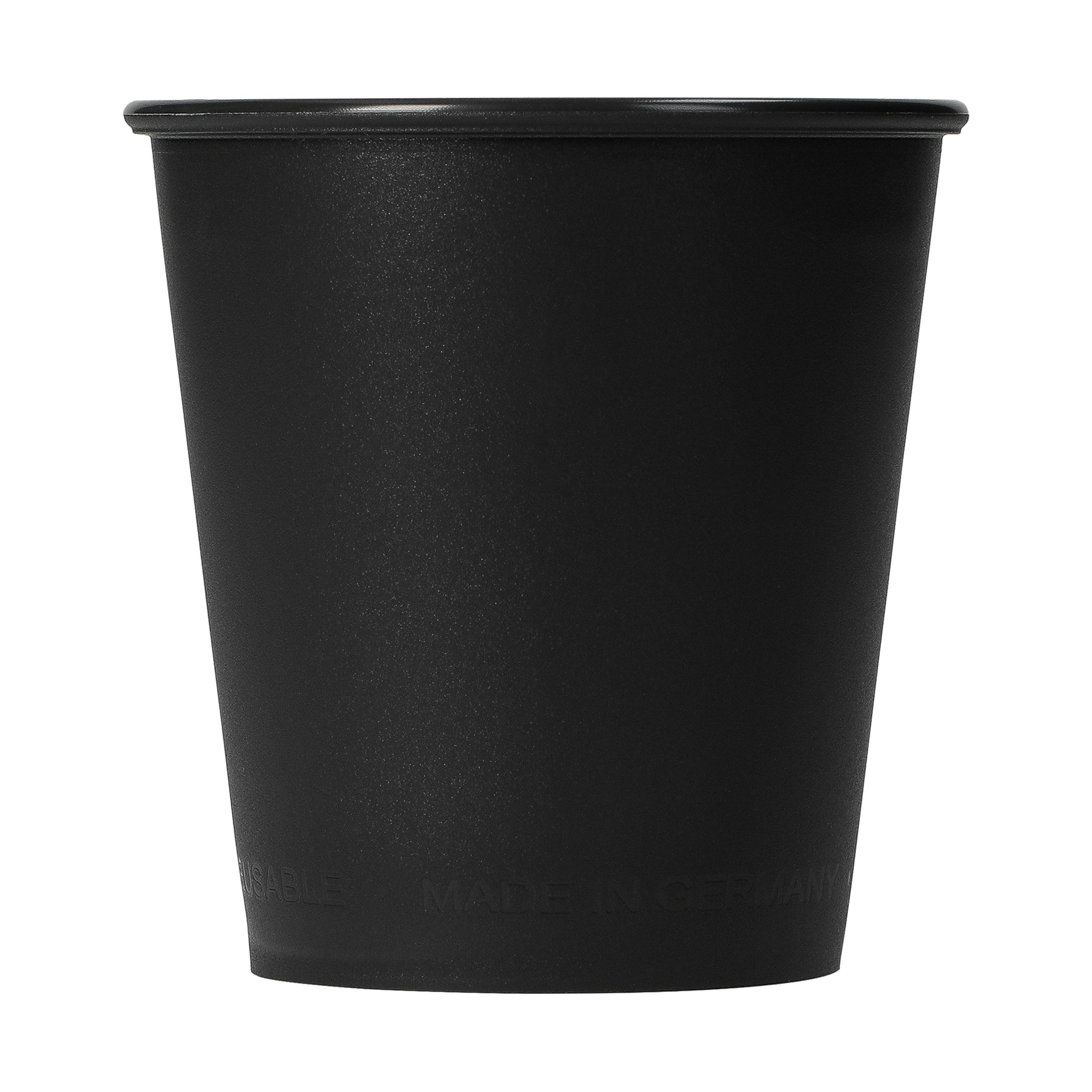 Becher "ToGo", 200 ml, elastoNature – TopView_Schiefer Becher "ToGo", 200 ml, elastoNature