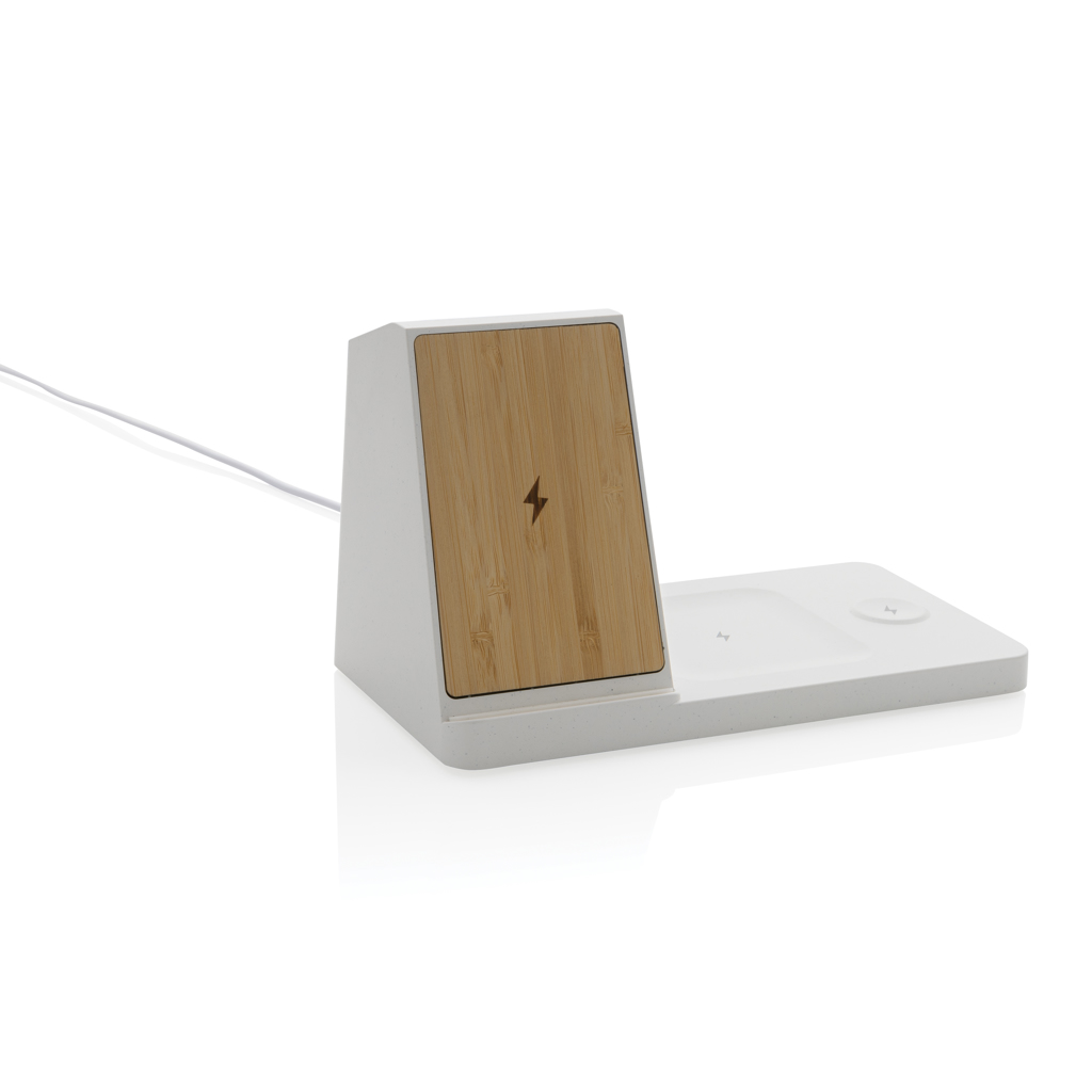 BambooCharge Pro 15W Triple Power Hub – Ideales Werbegeschenk für Events BambooCharge Pro 15W Triple Power Hub – Ideales Werbegeschenk für Events