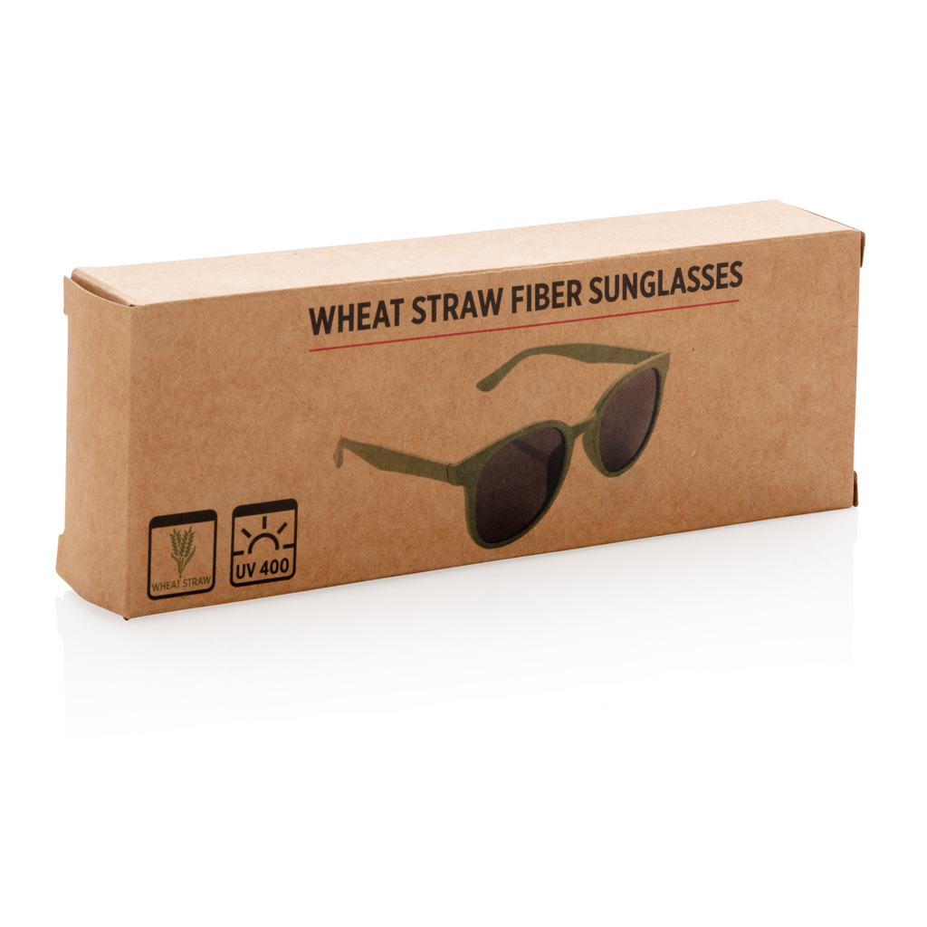 Weizenstroh-Sonnenbrille XD Collection mit UV400-Schutz, bedruckbar