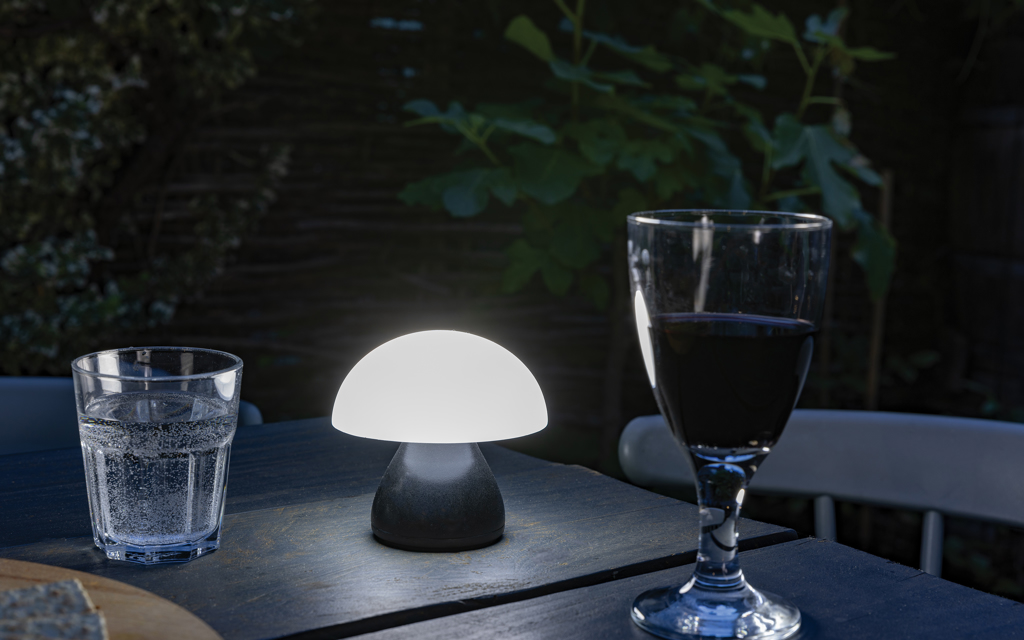 Luming USB-Tischlampe aus 84 % recyceltem ABS, bedruckbar