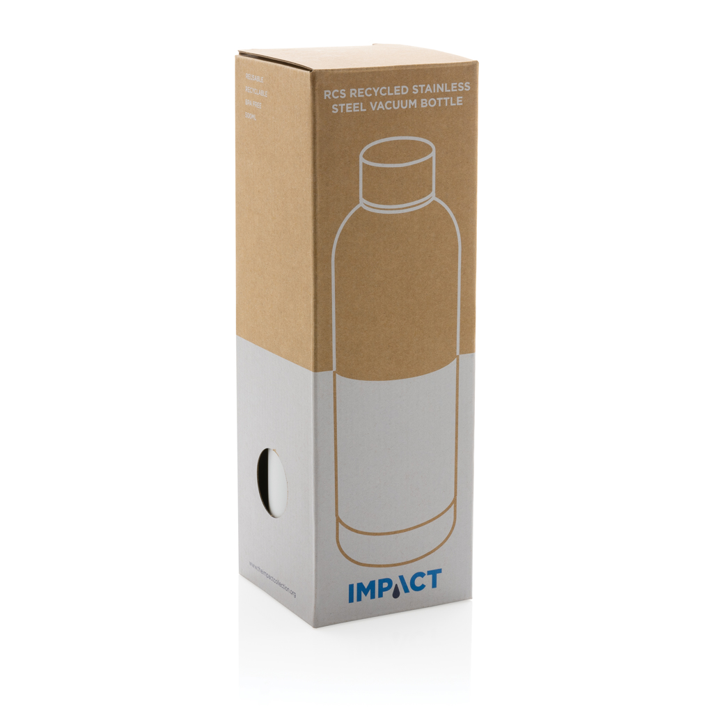XD Collection Impact Vakuumflasche 500 ml aus 80 % recyceltem Edelstahl (RCS)