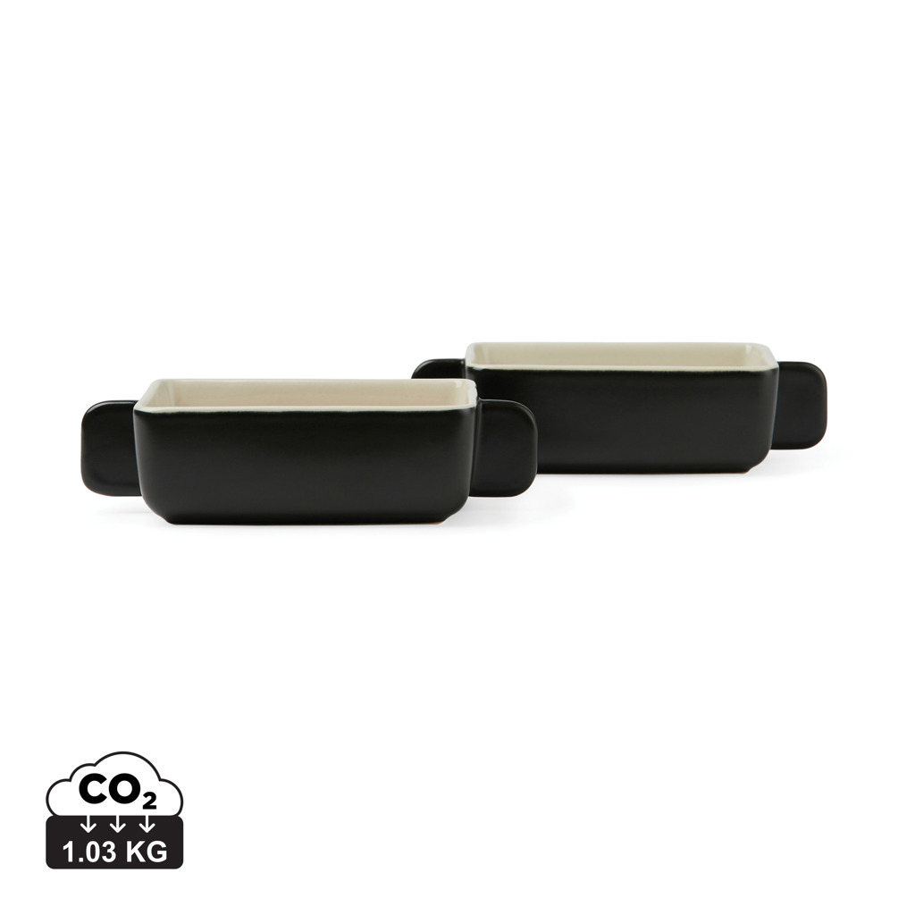 VINGA Monte Neu Mini-Schalen 2er Set aus Steingut, bedruckbar VINGA Monte Neu Mini-Schalen 2er Set aus Steingut, bedruckbar