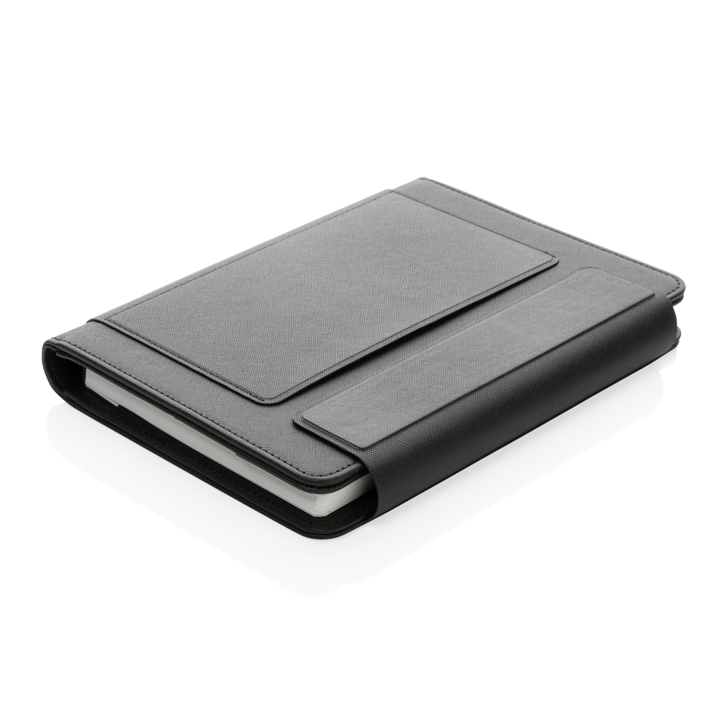 Swiss Peak Heritage A5 Portfolio aus recyceltem PU mit Steinpapier-Notizbuch