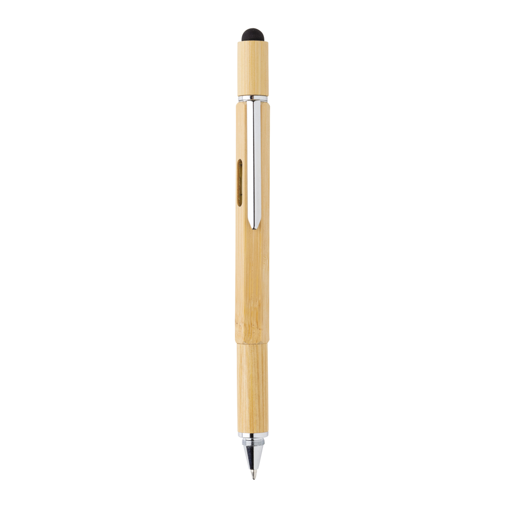 XD Collection 5-in-1 Bambus Tool-Stift mit Lineal, Wasserwaage und Stylus XD Collection 5-in-1 Bambus Tool-Stift mit Lineal, Wasserwaage und Stylus