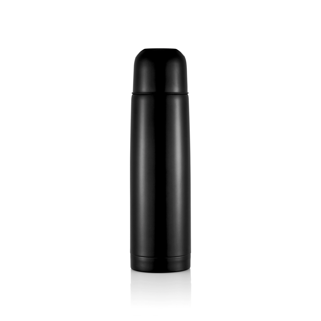 Edelstahl Isolierflasche 500 ml, vakuumisoliert - schwarz