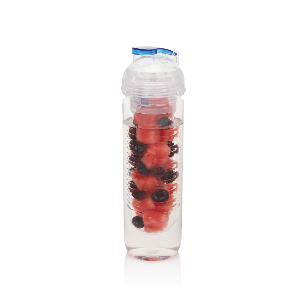 Tritan Wasserflasche 500ml mit Aromafach – blau