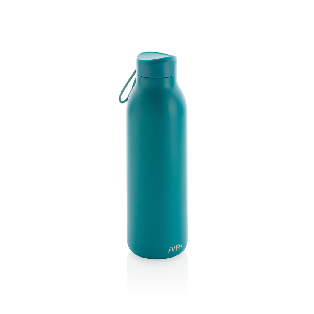 Avira Avior Vakuumflasche 500 ml aus recyceltem Edelstahl, bedruckbar mit Logo