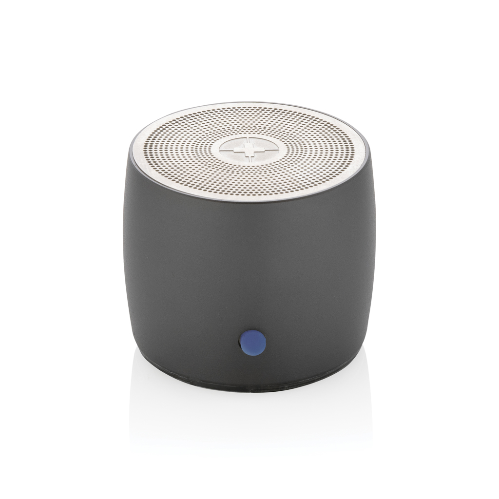 Swiss Peak 3W Bluetooth Lautsprecher aus RCS-recyceltem Aluminium