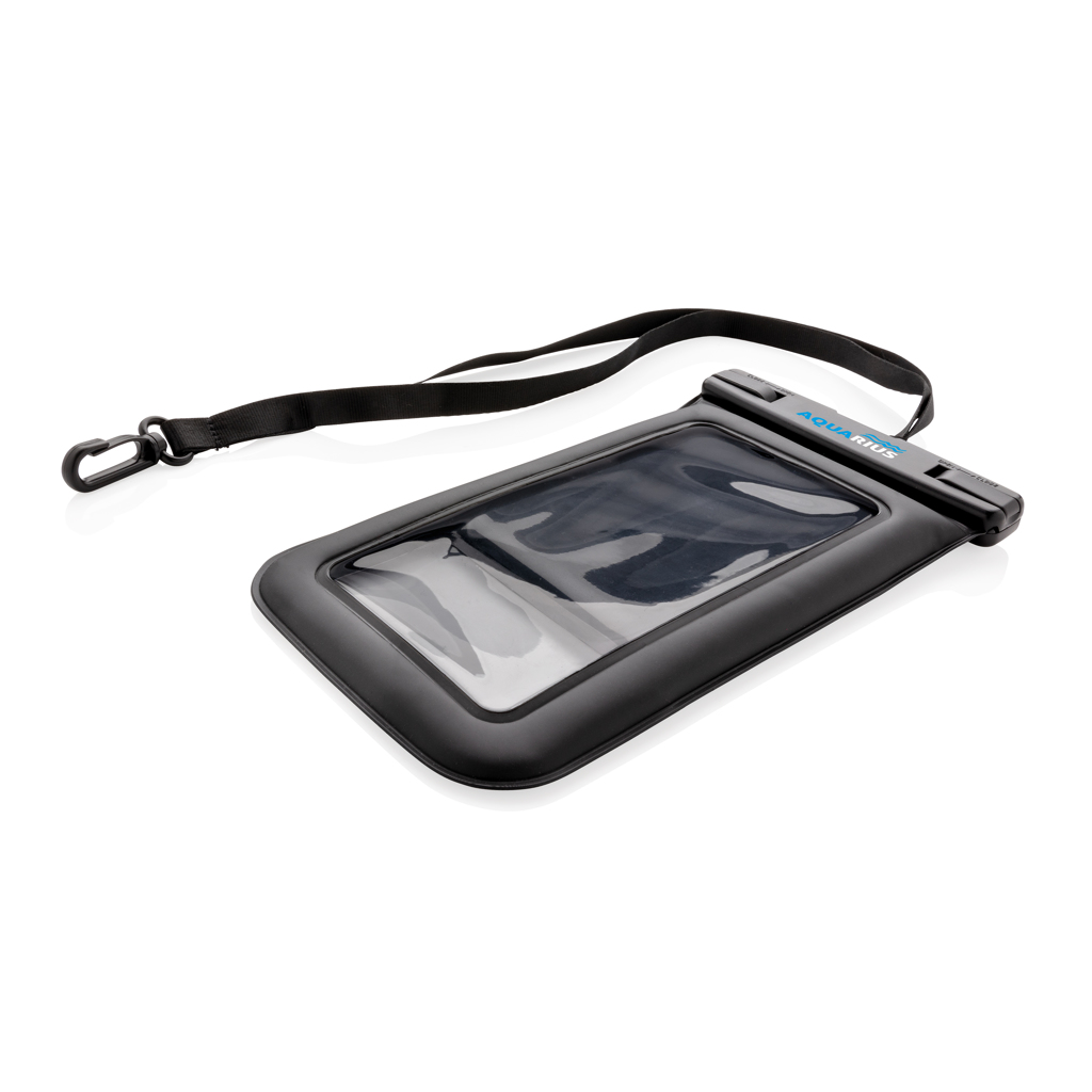 IPX8 wasserdichte, schwimmfähige Smartphone-Tasche schwarz