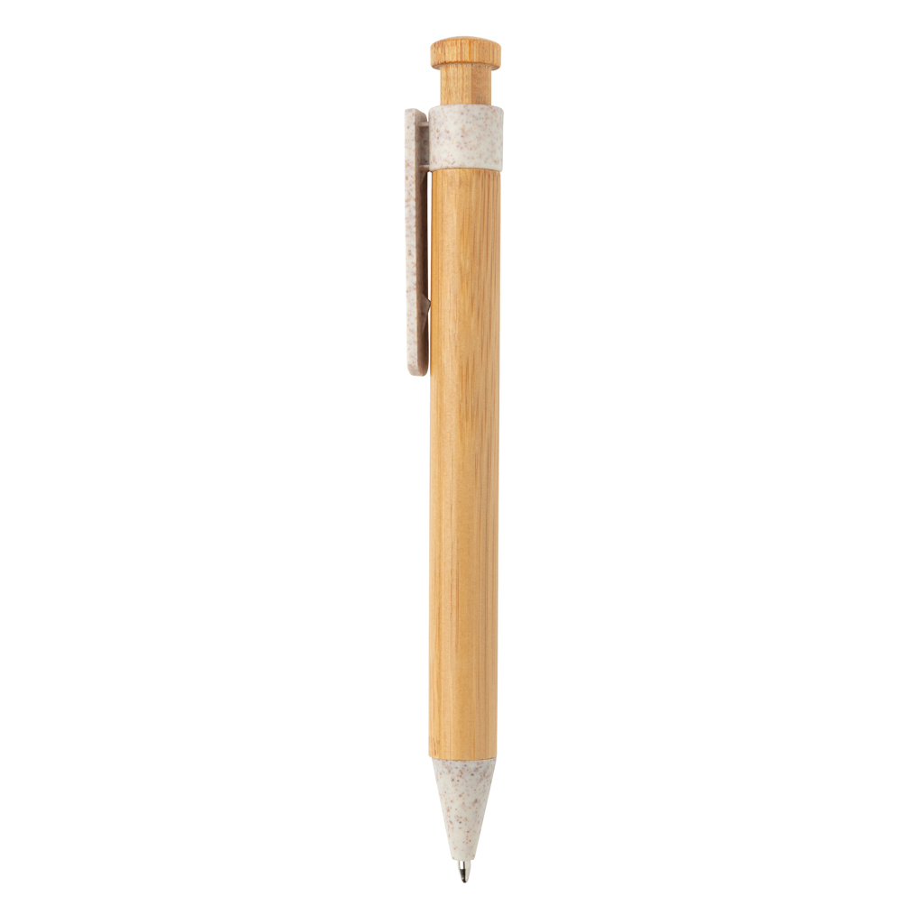 Bambus-Kugelschreiber mit Wheatstraw-Clip — XD Collection