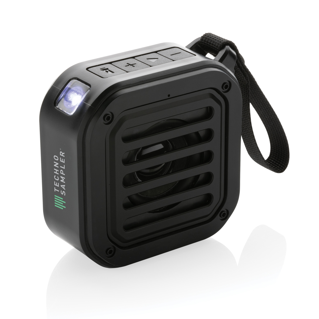 Sunwave Solar-Lautsprecher 3W aus RCS-recyceltem ABS — bedruckbar mit Logo