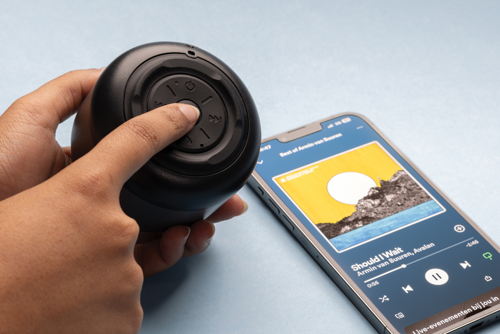 BeatBuddy 3W-Bluetooth-Lautsprecher aus recyceltem ABS (RCS) BeatBuddy 3W-Bluetooth-Lautsprecher aus recyceltem ABS (RCS)
