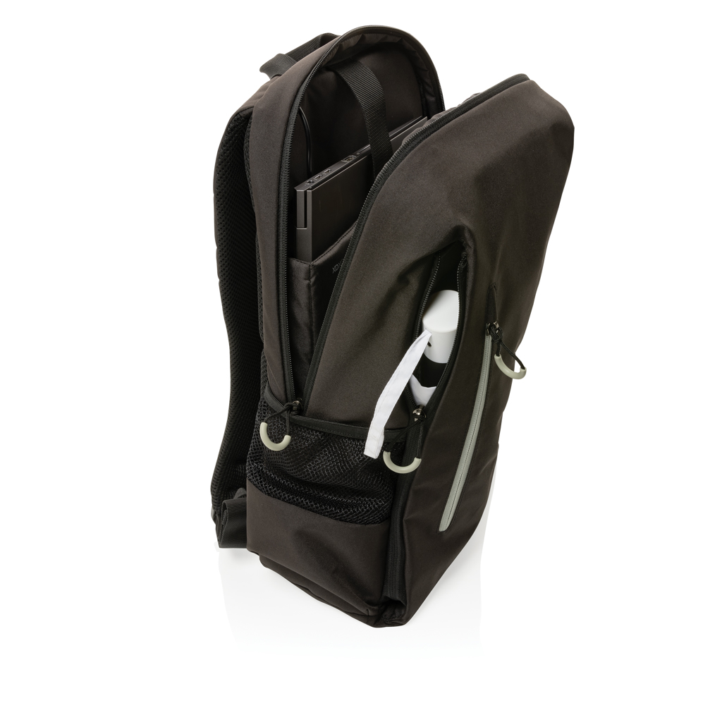 XD Xclusive Impact AWARE Lima 15,6 Zoll RFID Laptop-Rucksack aus recyceltem PET – bedruckbar XD Xclusive Impact AWARE Lima 15,6 Zoll RFID Laptop-Rucksack aus recyceltem PET – bedruckbar
