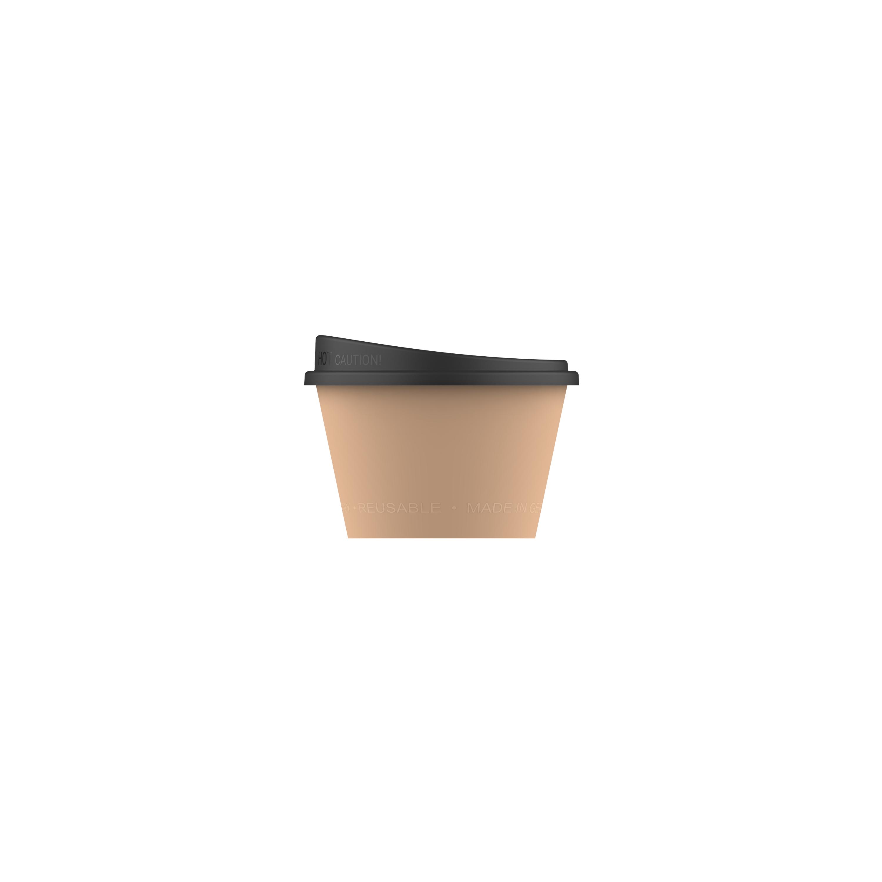 Kaffeebecher "ToGo", 0,1 l – TopView_braun Kaffeebecher "ToGo", 0,1 l