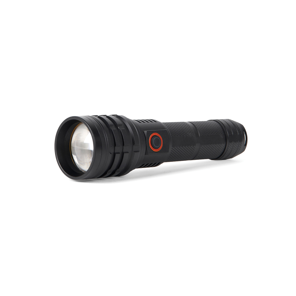Nordic Drift Everest Akku-Taschenlampe 1.000 Lumen mit Zoom – mit Logo Nordic Drift Everest Akku-Taschenlampe 1.000 Lumen mit Zoom – mit Logo
