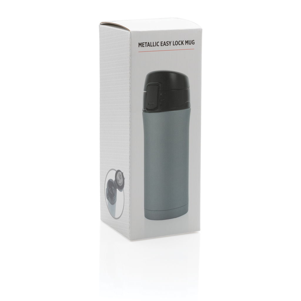 XD Collection Metallic Easy-Lock Vakuum-Becher 300 ml mit Logo