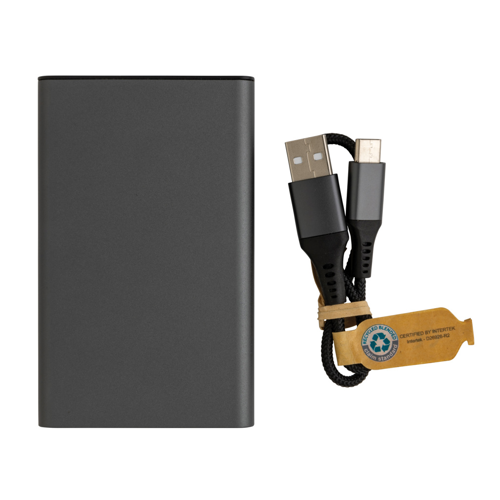 Terra 5000 mAh Powerbank Aluminium - Innovatives Event-Gadget mit Logo Terra 5000 mAh Powerbank Aluminium - Innovatives Event-Gadget mit Logo