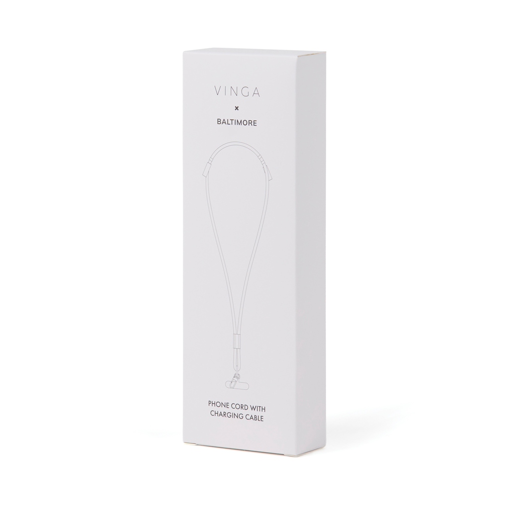 VINGA Baltimore RCS Ladekabel und Lanyard USB-C 60W VINGA Baltimore RCS Ladekabel und Lanyard USB-C 60W