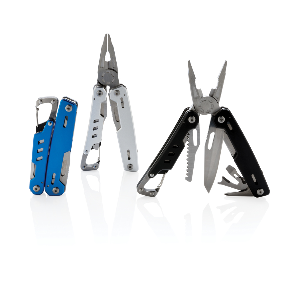 XD Collection Solid Multitool mit Karabiner – 11 Funktionen, Aluminium-Case, individuell bedruckbar XD Collection Solid Multitool mit Karabiner – 11 Funktionen, Aluminium-Case, individuell bedruckbar