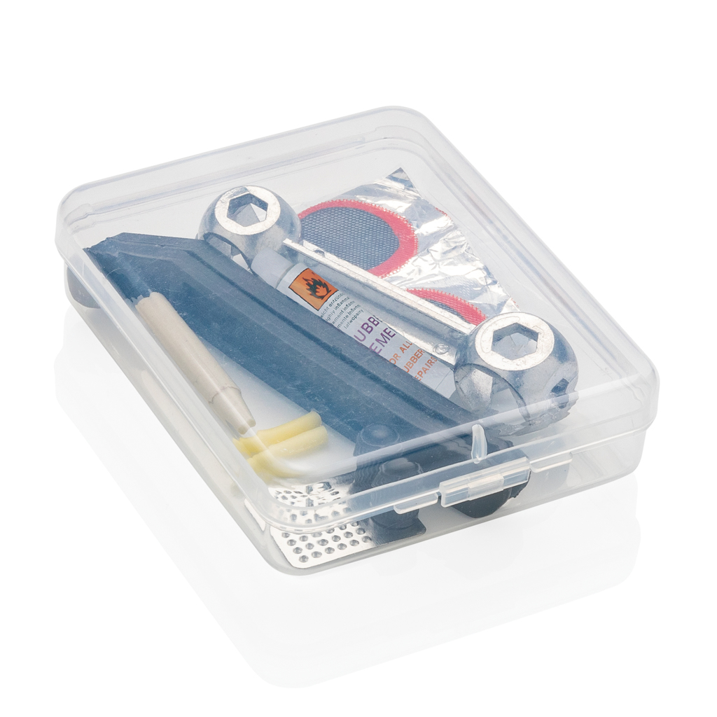 XD Collection Fahrradreparaturset im PP-Etui (7-teilig, bedruckbar)