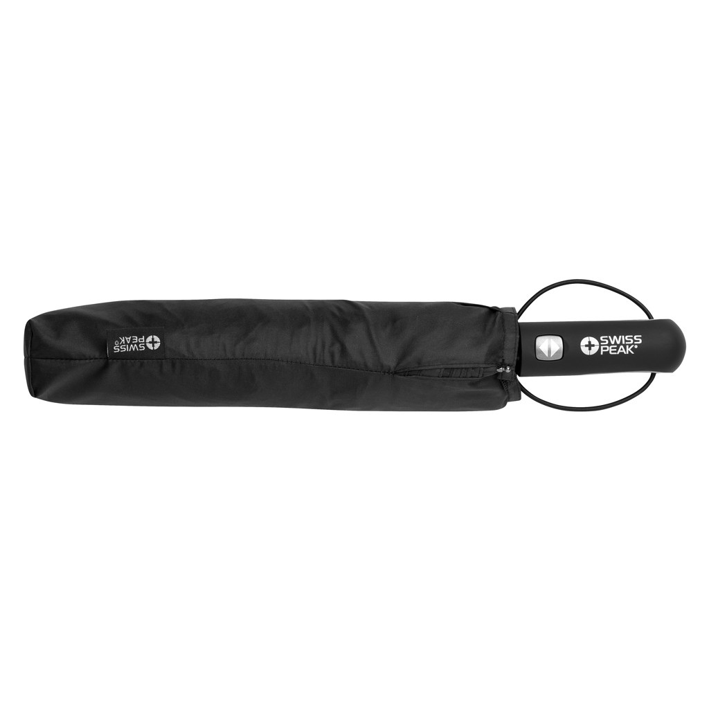 Swiss Peak AWARE Tornado 27" RPET Taschenschirm mit Logodruck Swiss Peak AWARE Tornado 27" RPET Taschenschirm mit Logodruck