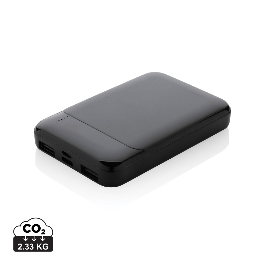 XD Collection Powerbank 5.000 mAh aus RCS-recyceltem ABS, bedruckbar