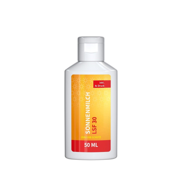 Sonnenmilch LSF 30 (sens.), 50 ml, Body Label (R-PET)