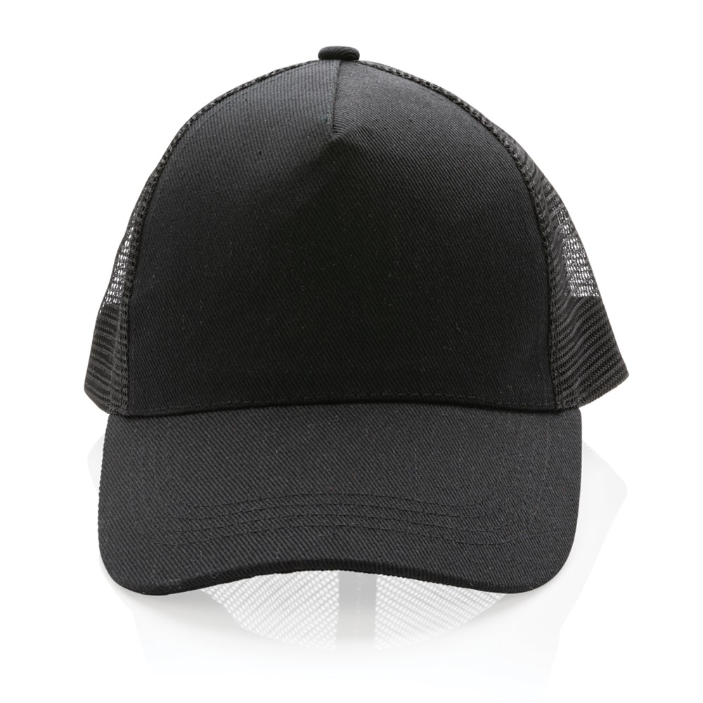 Impact AWARE™ Retro Trucker-Cap aus rCotton & rPET – Ideales Werbegeschenk für Events