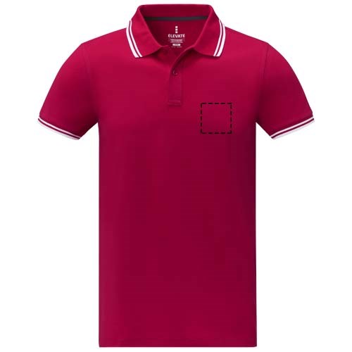 Amarago Herren Polo mit Spitzendetail – Edles Werbegeschenk mit Logo