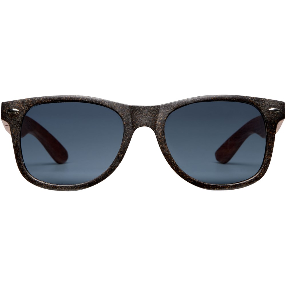 Kafo Retro Coffee-Faser Sonnenbrille – Strahlendes Festival-Accessoire mit Logo