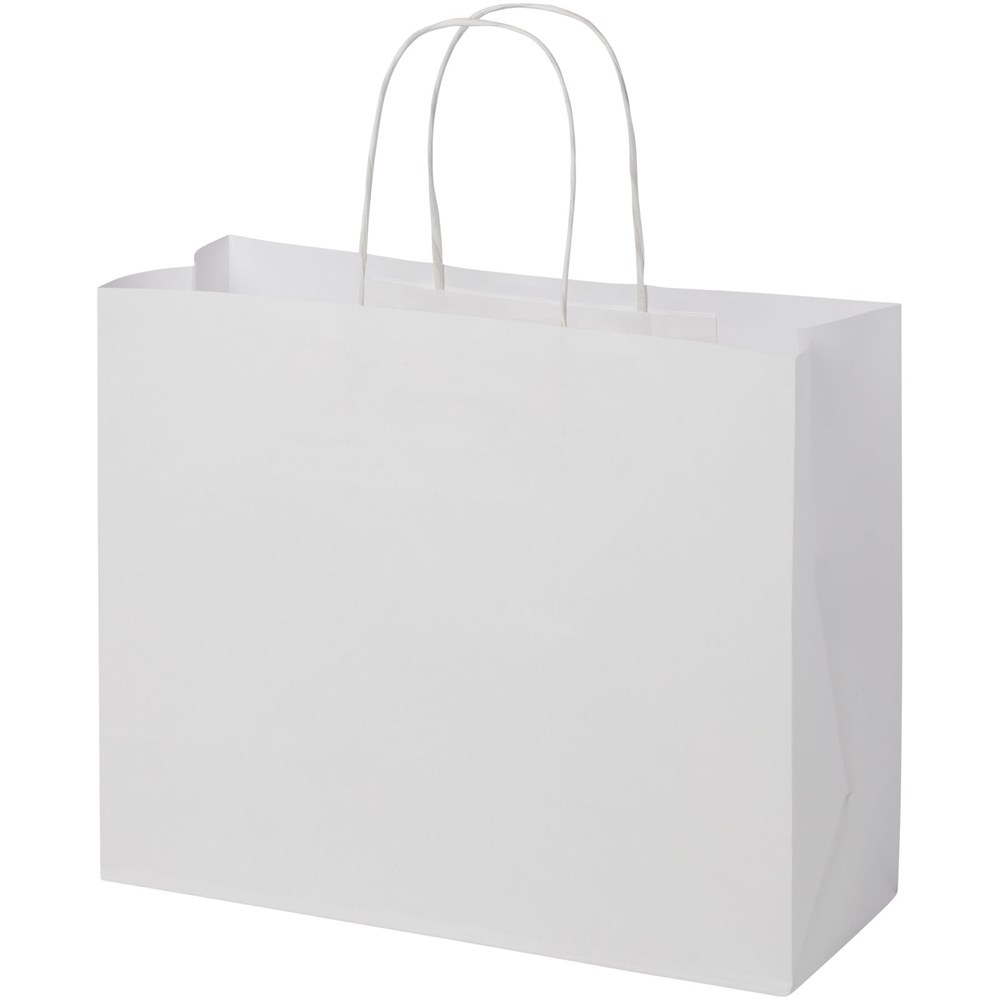 Kraftpapiertasche 120g Groß mit Logo – Europäische Recycling-Tragetasche für Events