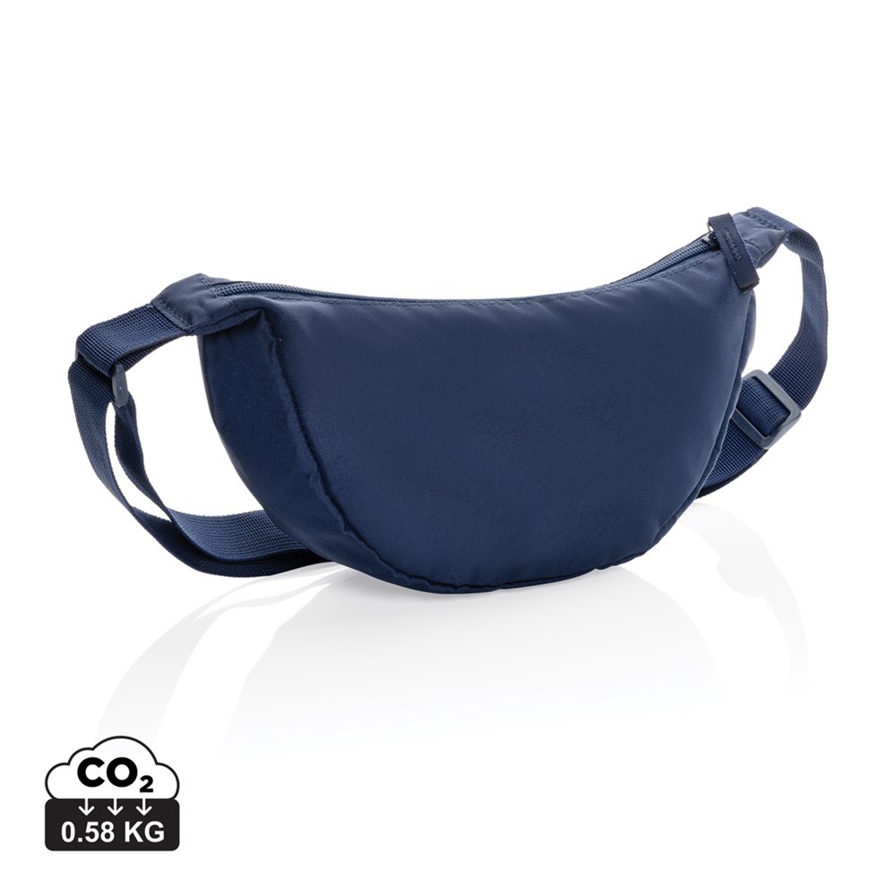 Crescent AWARE RPET Half-Moon Sling Tasche schwarz – Innovativer Begleiter für Events und Messen