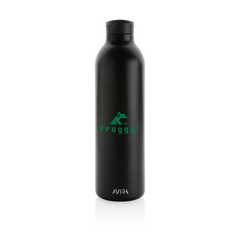 Avior Edelstahlflasche 1L RCS recycelt - Exklusives Werbegeschenk mit Logo